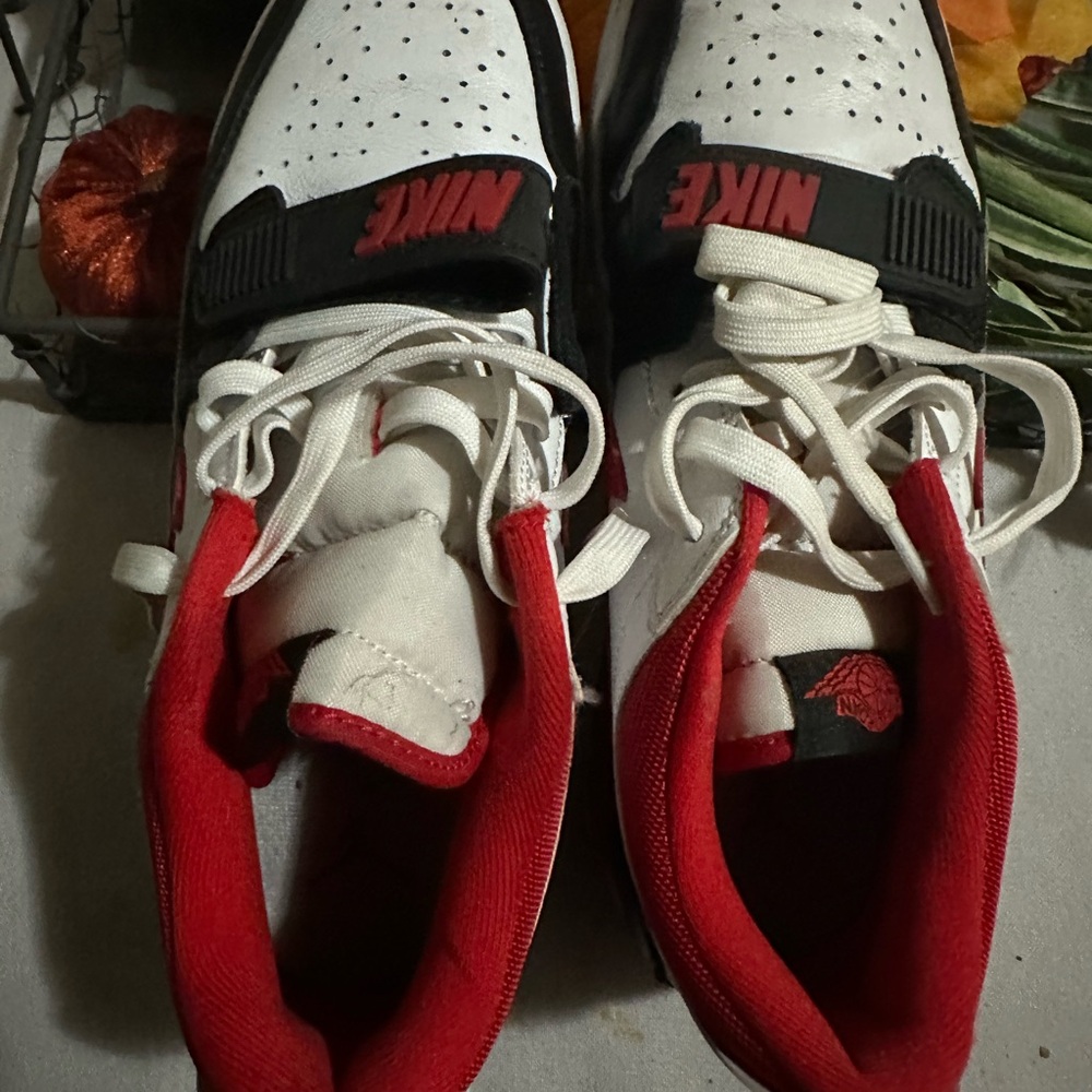 Nike Kids Sneakers - White, Black, and Red